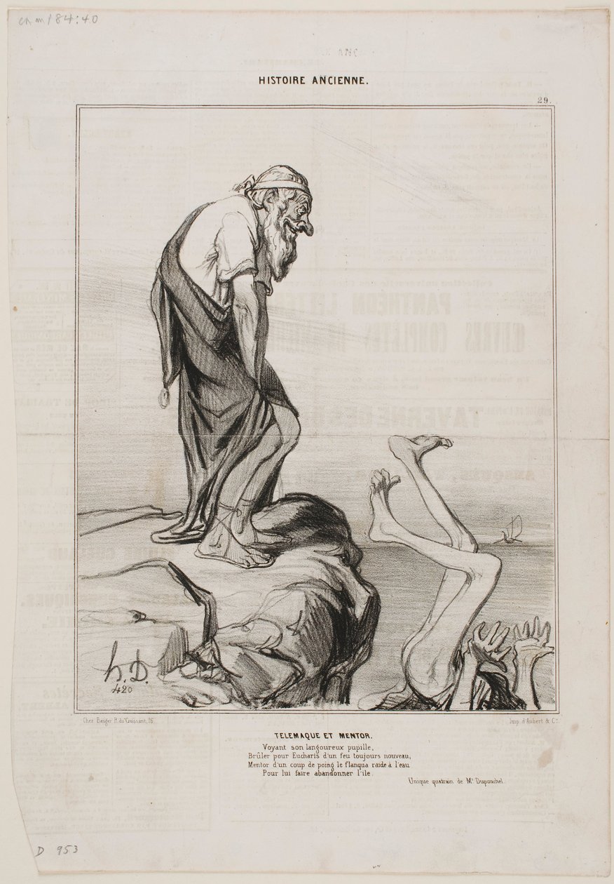 TÉLÉMACHE ET MENTOR - Honoré Daumier