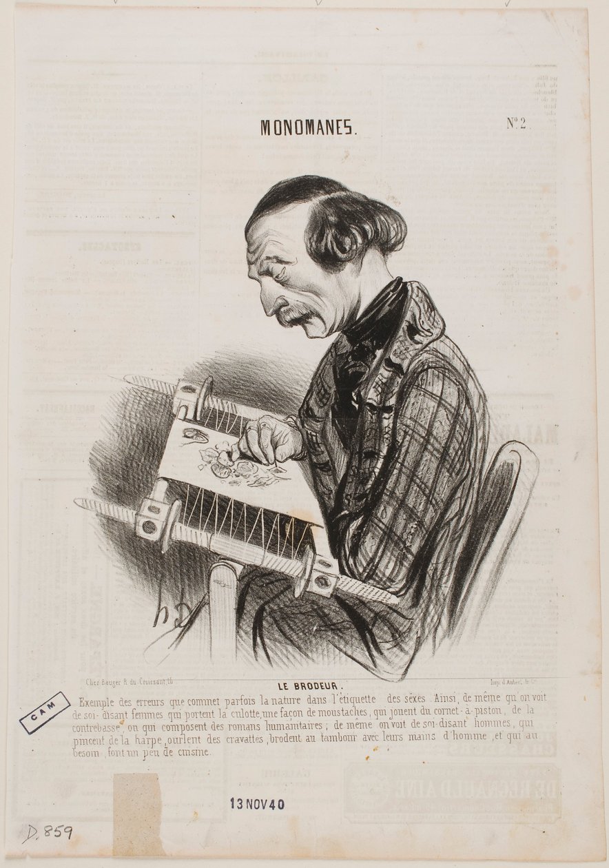 La brodeuse - Honoré Daumier