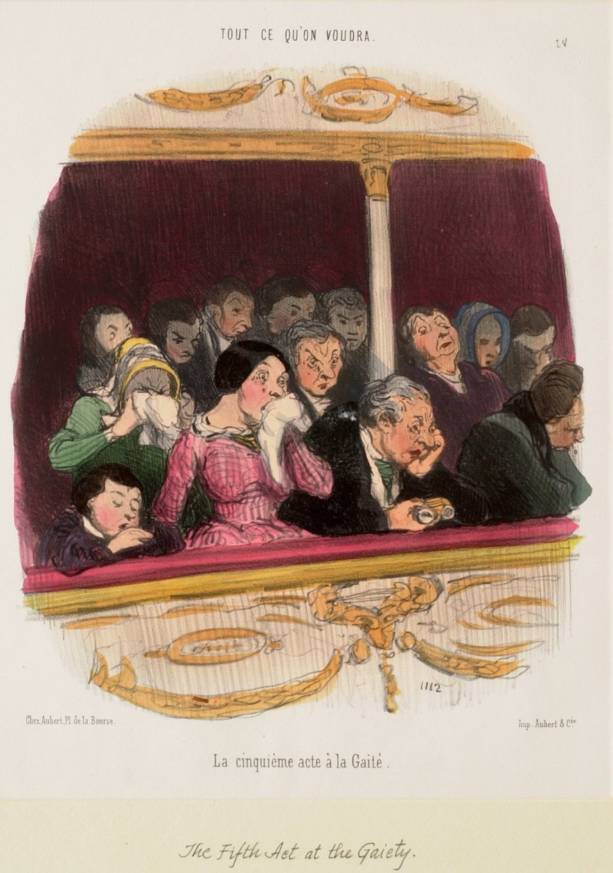 Le cinquième acte à la Gaieté - Honoré Daumier