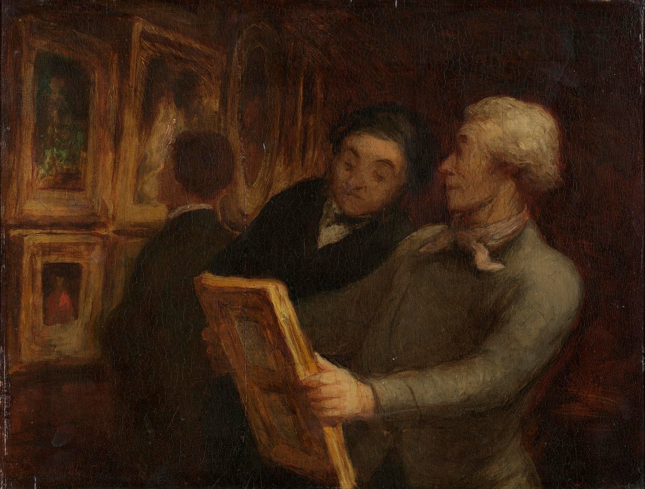 Les amateurs de peinture - Honoré Daumier