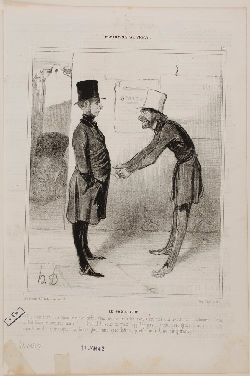 Le Protecteur - Honoré Daumier