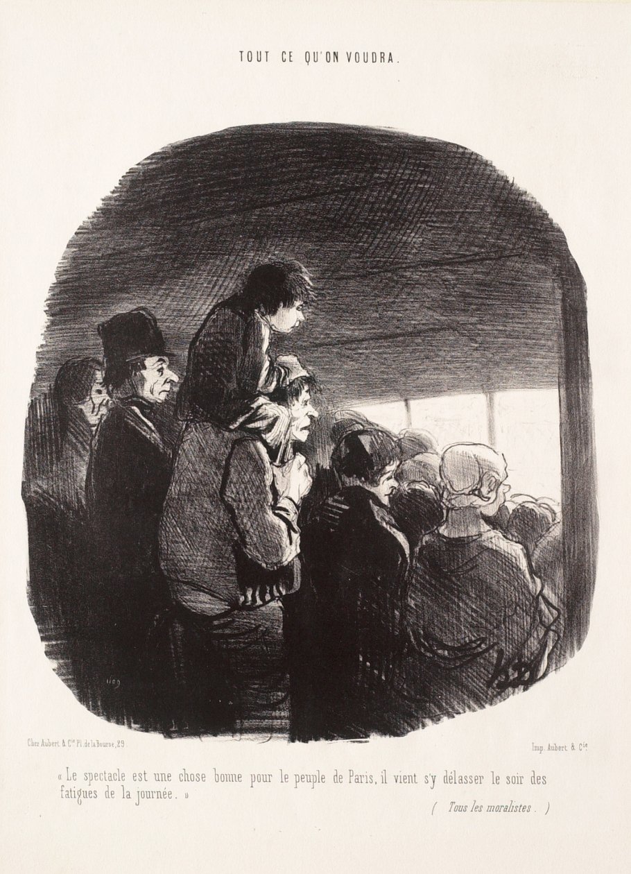 Le spectacle est une chose bonne pour le peuple de Paris - Honoré Daumier
