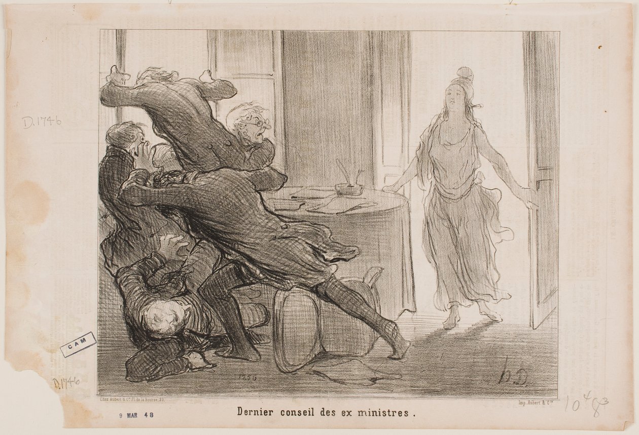 La dernière réunion du cabinet des ex-ministres - Honoré Daumier