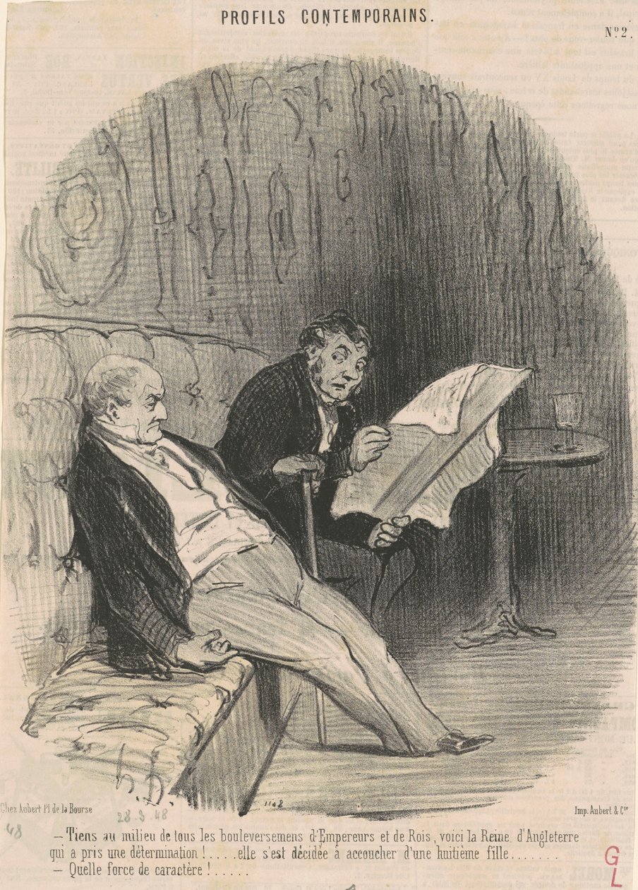 Tiens au milieu de bouleversements - Honoré Daumier