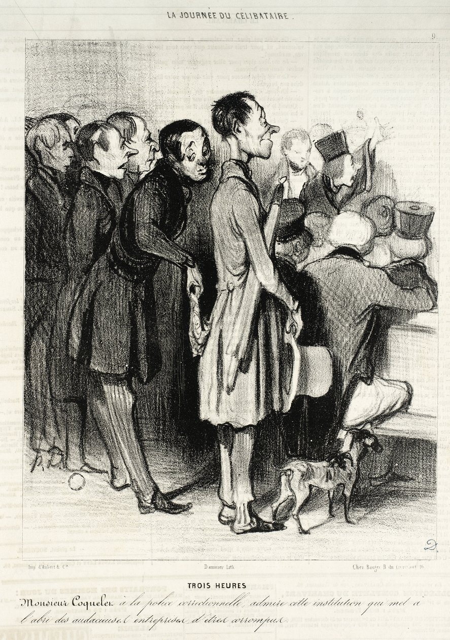 Trois heures... - Honoré Daumier