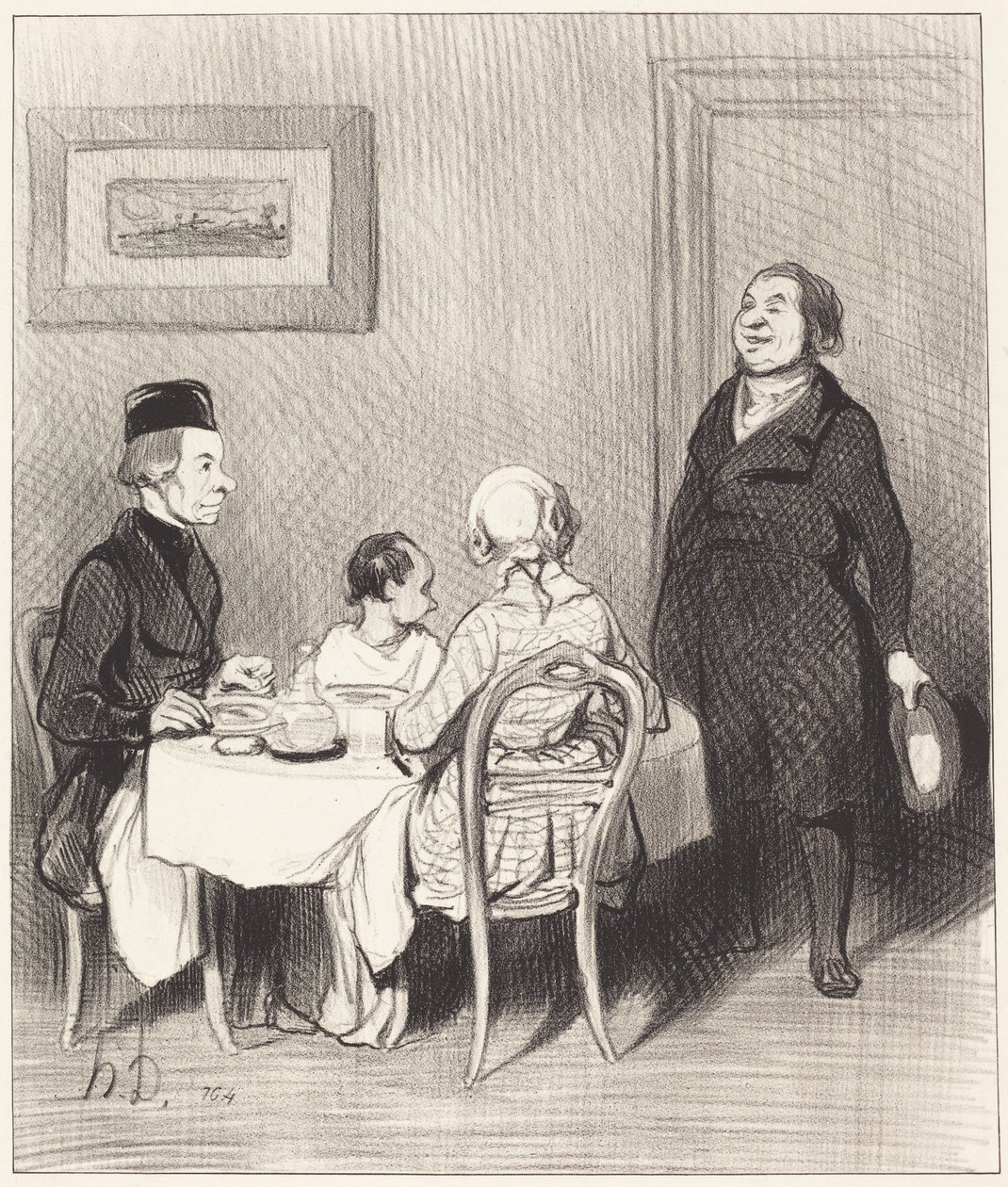 Un Ami est un crocodile... - Honoré Daumier