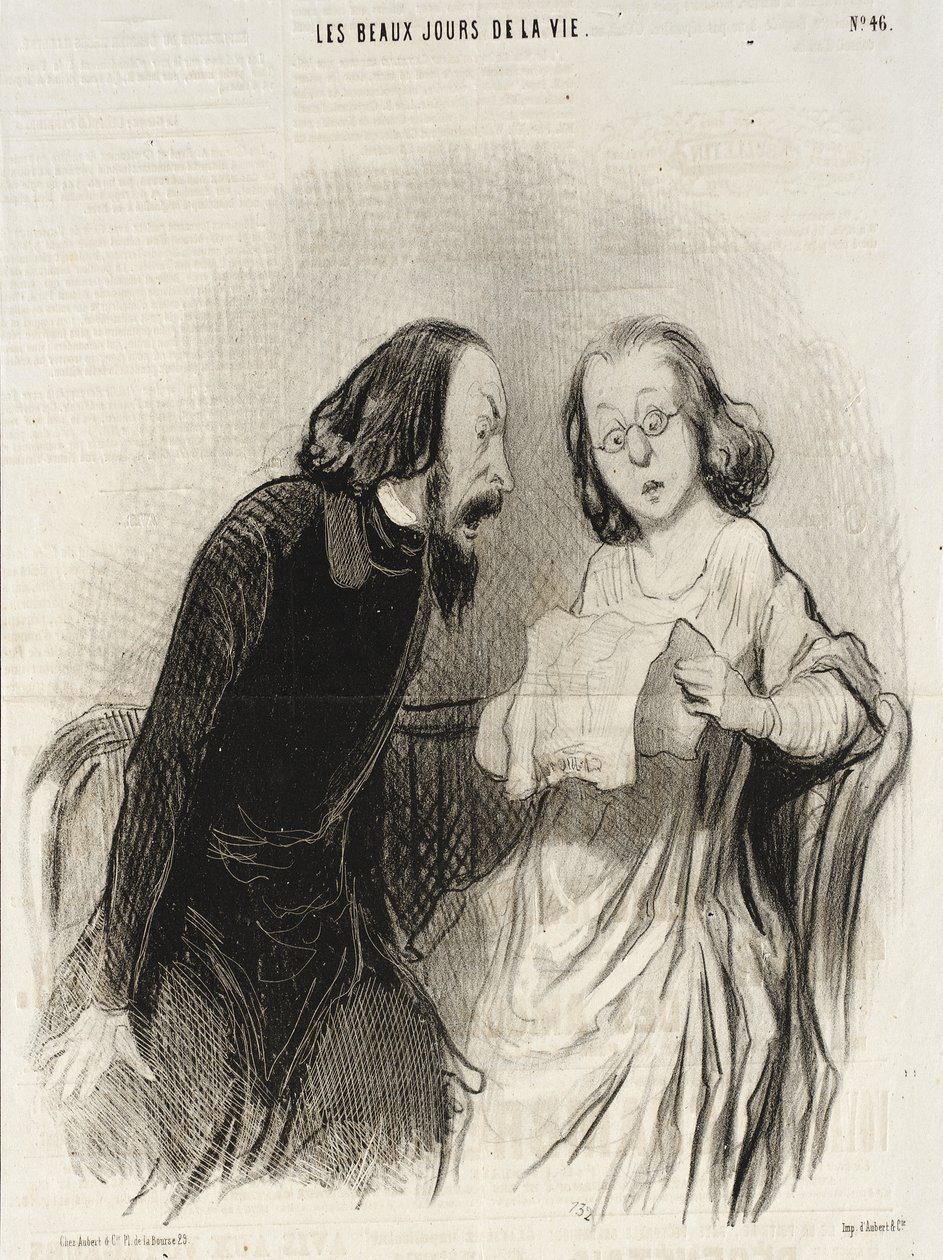 Un Article louangeur. - Honoré Daumier