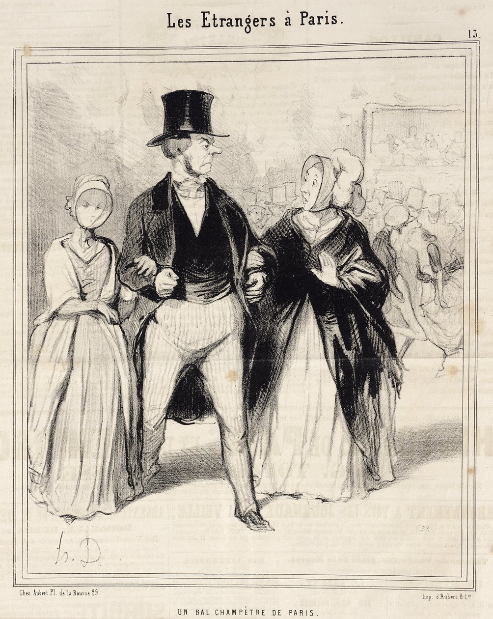 Un Bal champêtre de Paris - Honoré Daumier