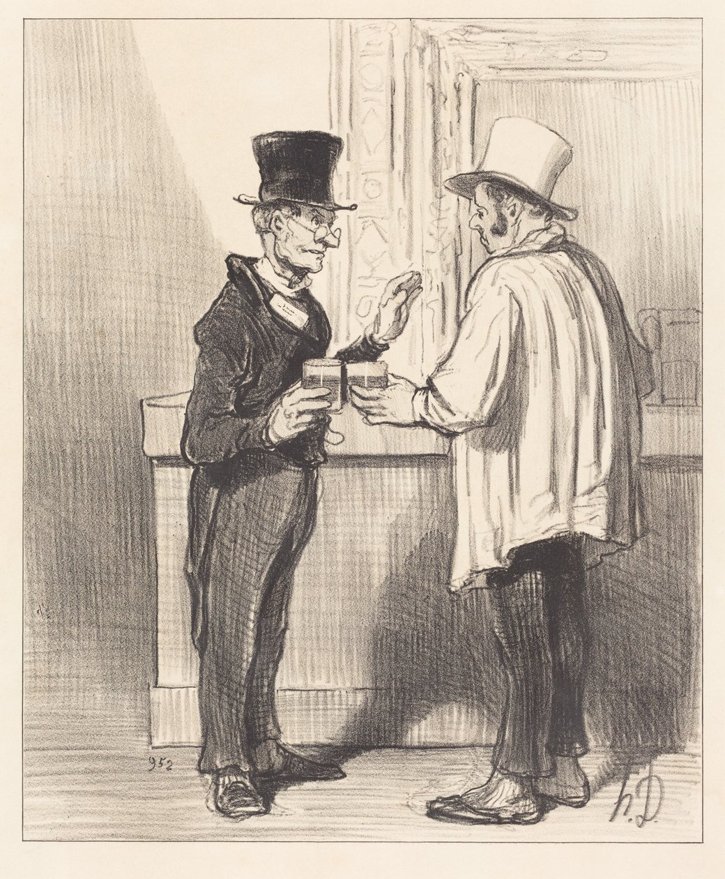 Un Défenseur... causant... dans son cabinet habituel - Honoré Daumier