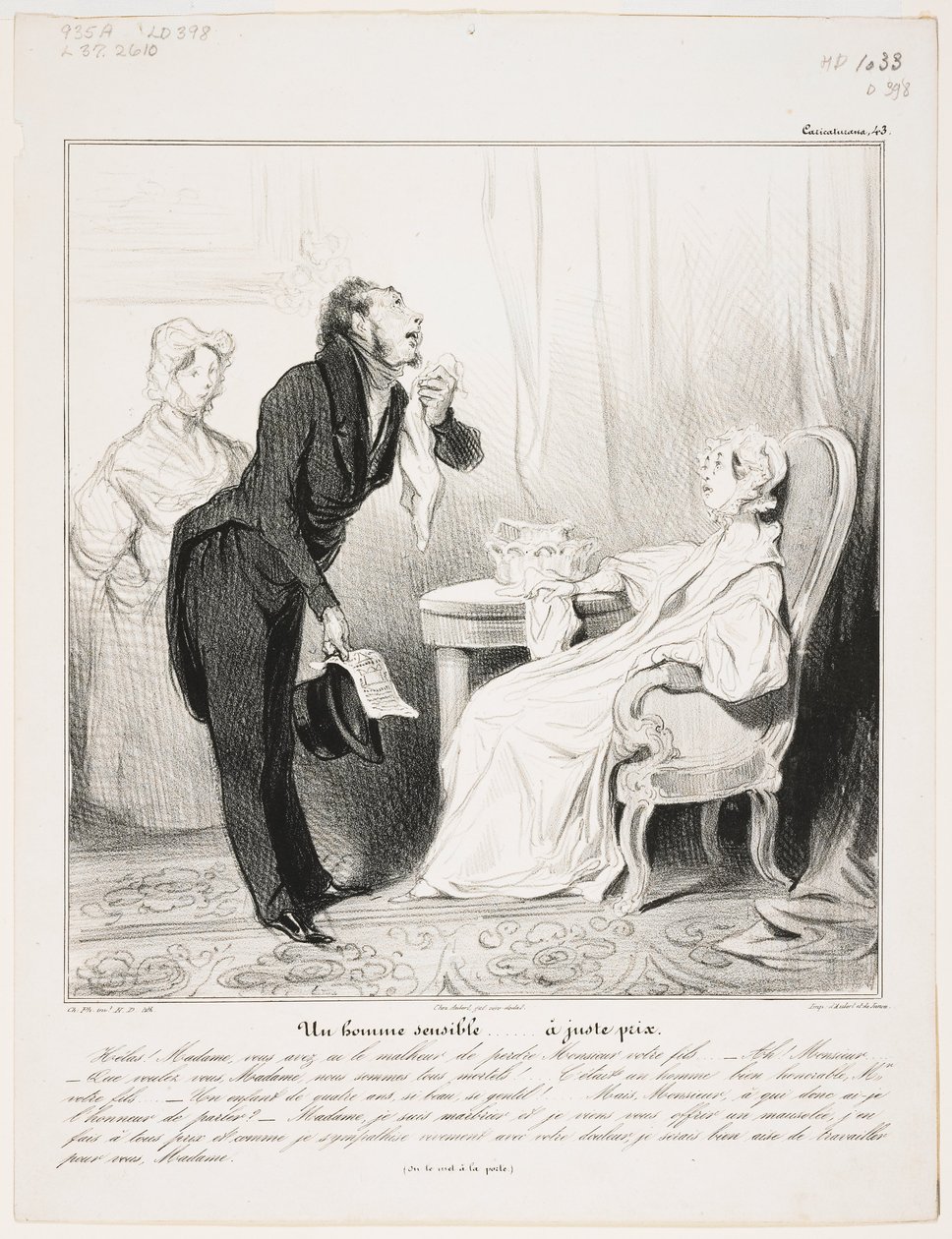 Un Homme Sensible (Caricaturana 43) - Honoré Daumier