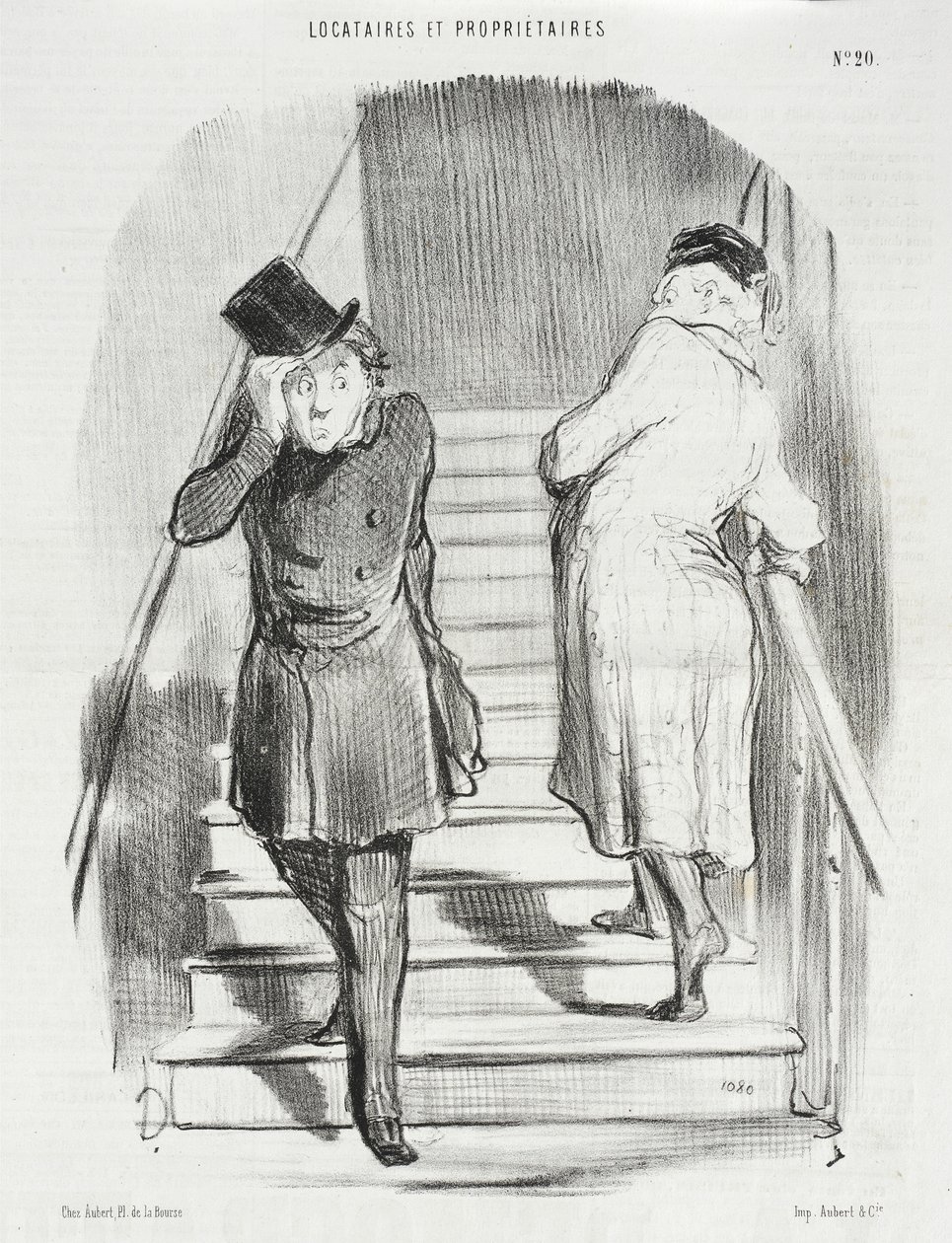 Un Locataire qui doit trois termes - Honoré Daumier