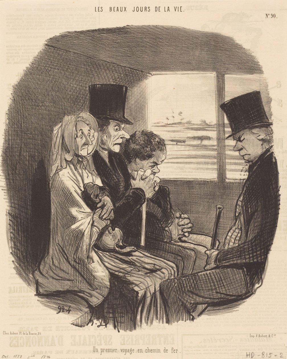 Un premier voyage en chemin de fer - Honoré Daumier