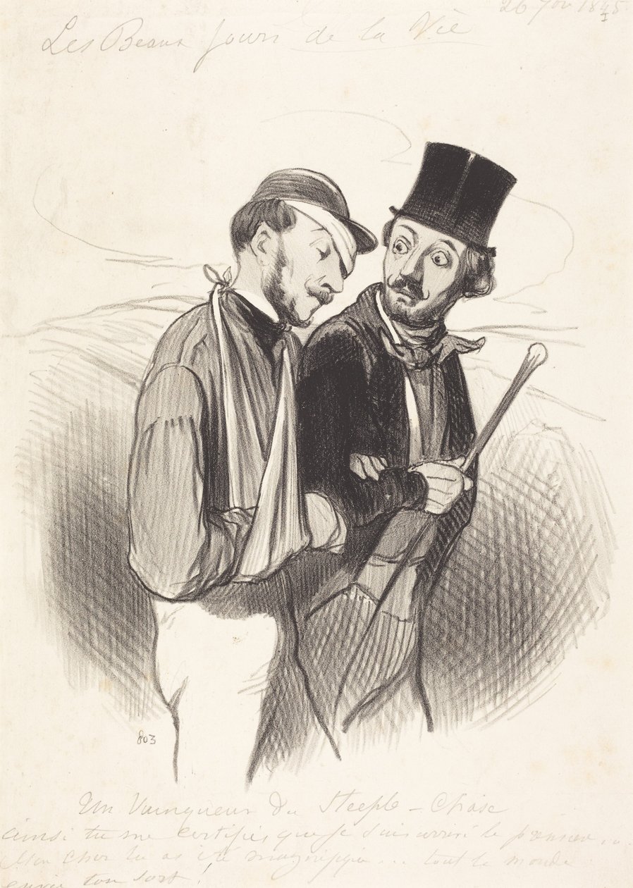 Un Vainqueur de Steeple-chase - Honoré Daumier