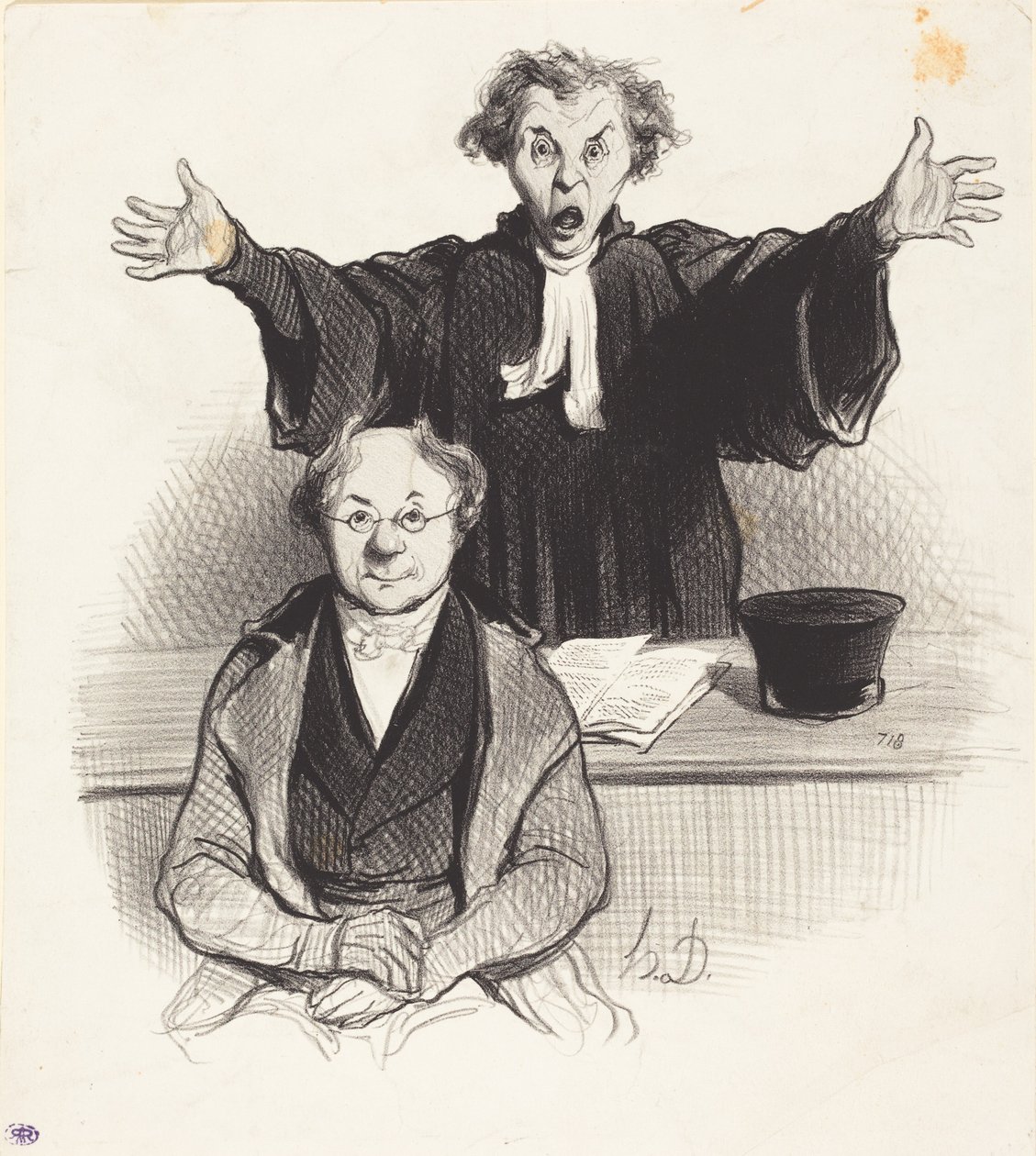 Une Demande en séparation - Honoré Daumier