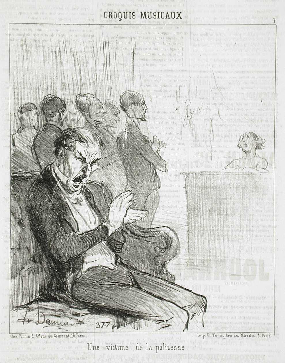 Une Victime de la politesse - Honoré Daumier