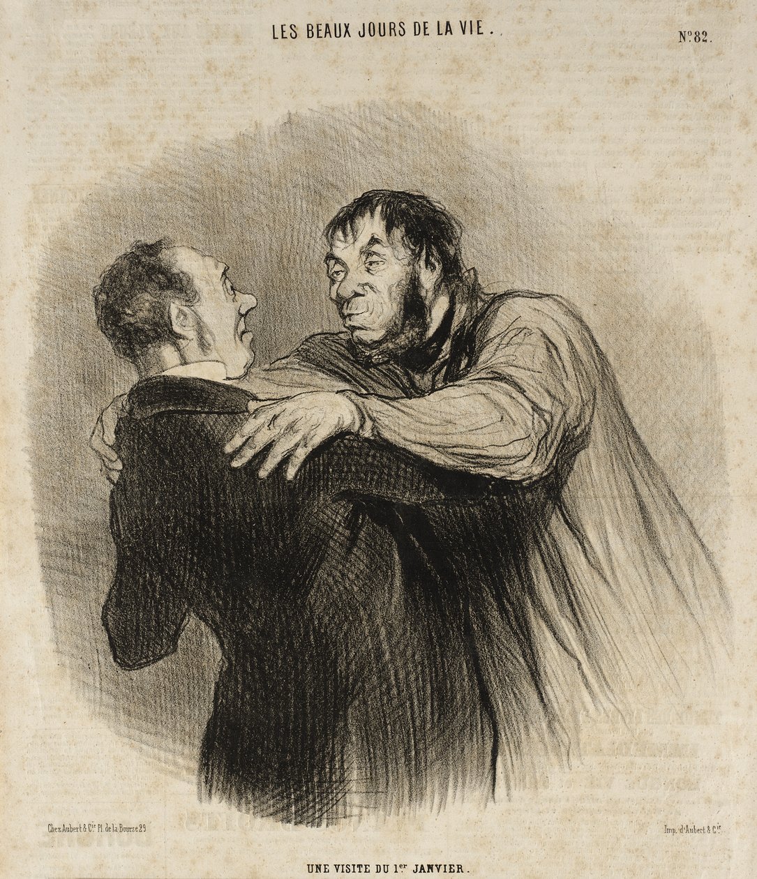 Une Visite du 1er Janvier - Honoré Daumier