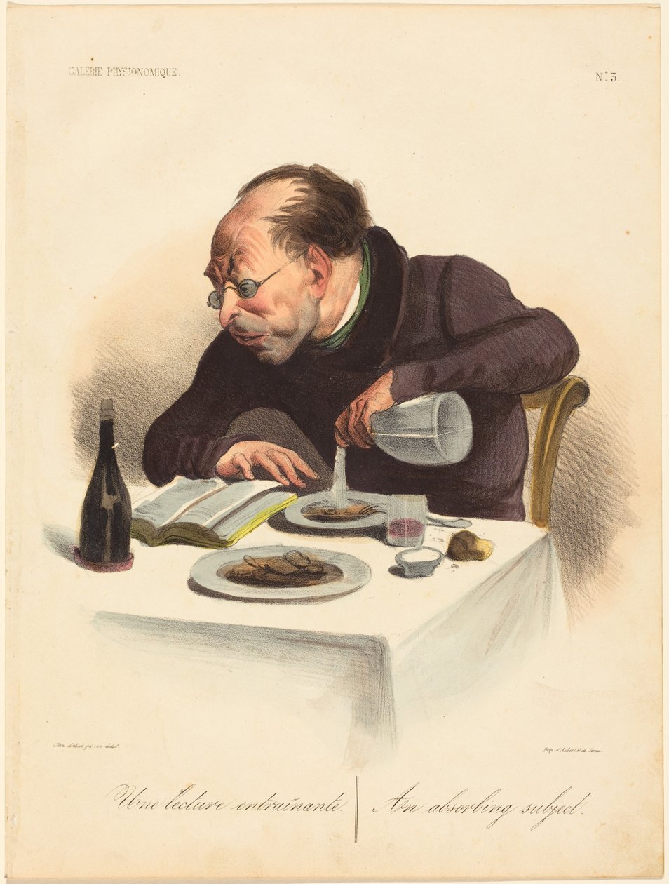 Une lecture entrainante - Honoré Daumier