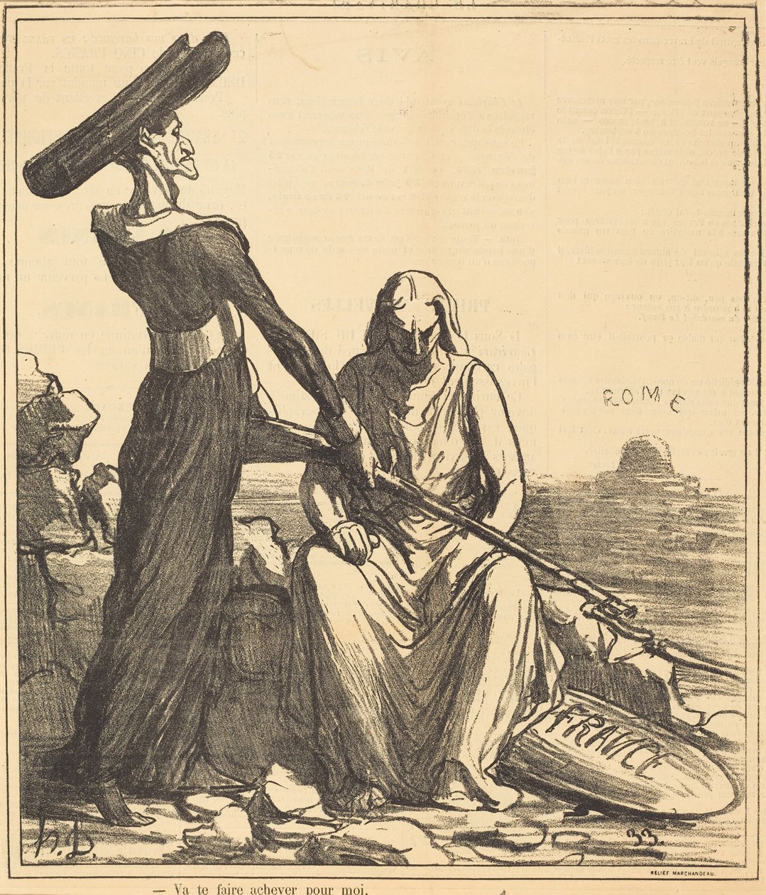 Va te faire achever pour moi - Honoré Daumier