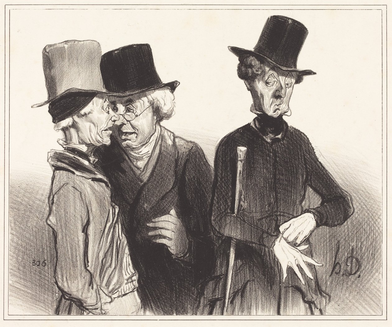 Voilà ! Tu es devenu rentier, moi médecin, lui... - Honoré Daumier