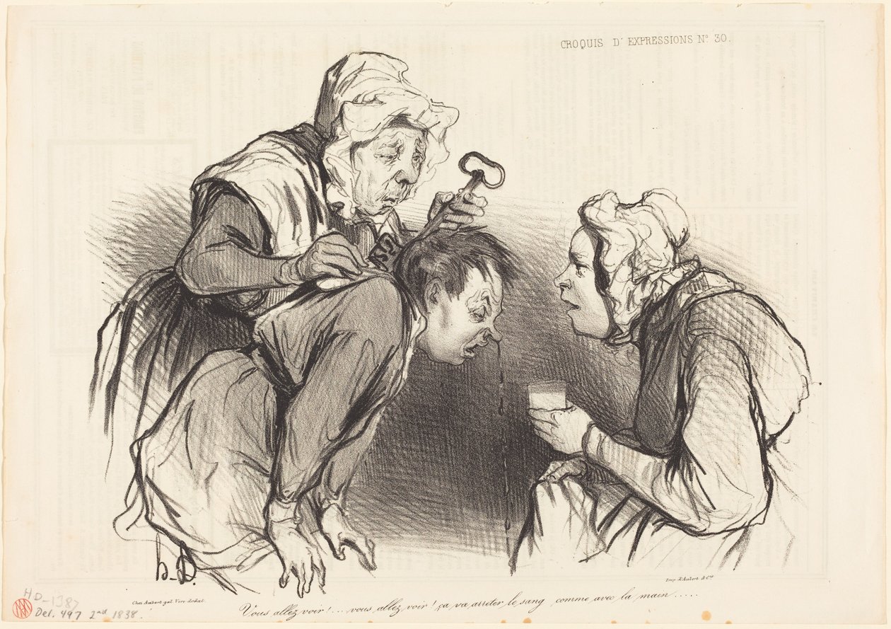 Vous allez voir!... ça va arrêter le sang... - Honoré Daumier
