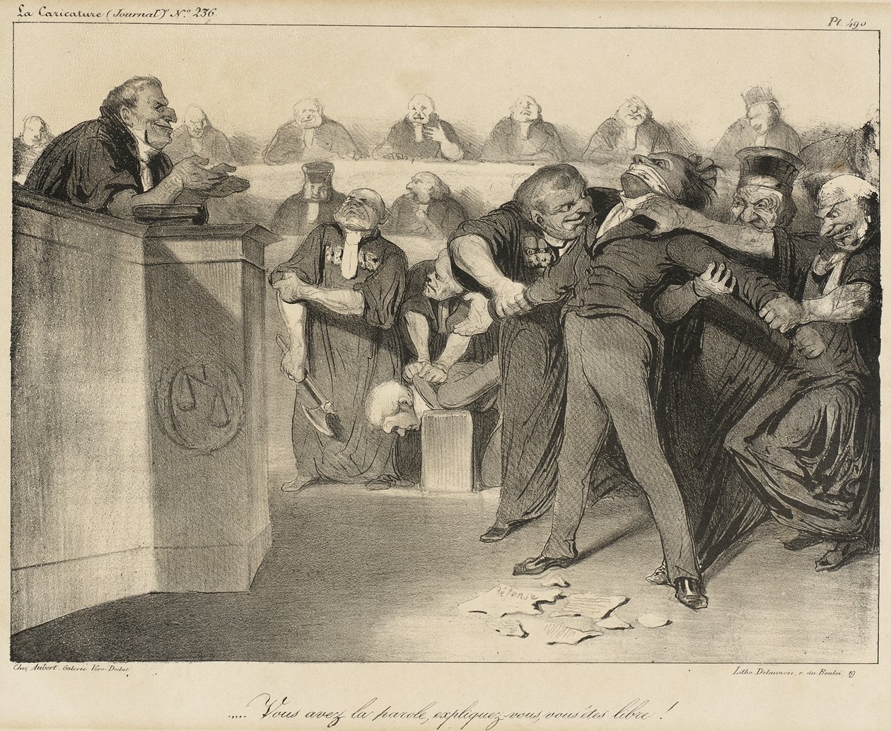 Vous avez la parole, expliquez-vous, vous êtes libres! - Honoré Daumier