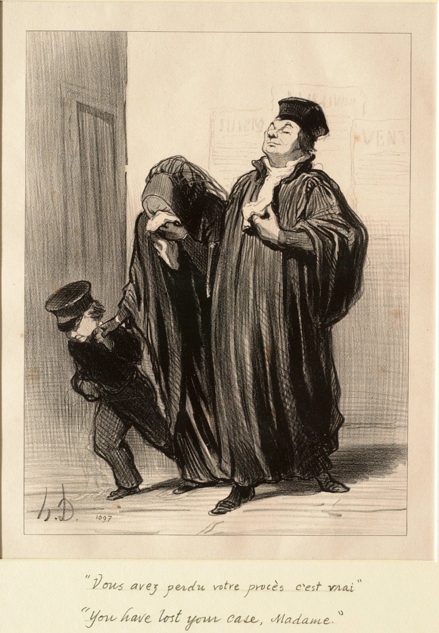 Vous avez perdu votre procès, Madame - Honoré Daumier