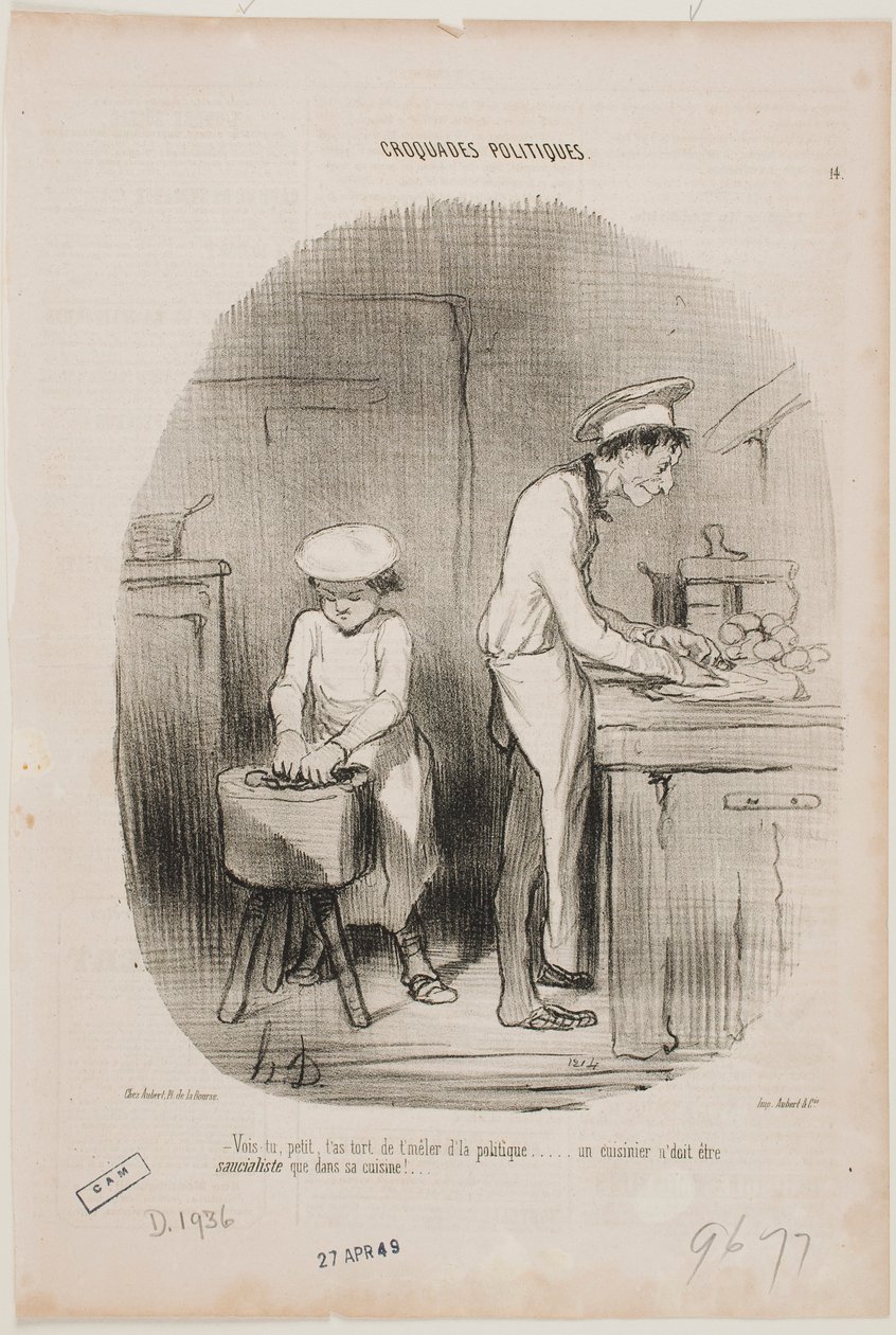 Tu vois, mon jeune ami, tu ne devrais vraiment pas te mêler de politique. - Honoré Daumier