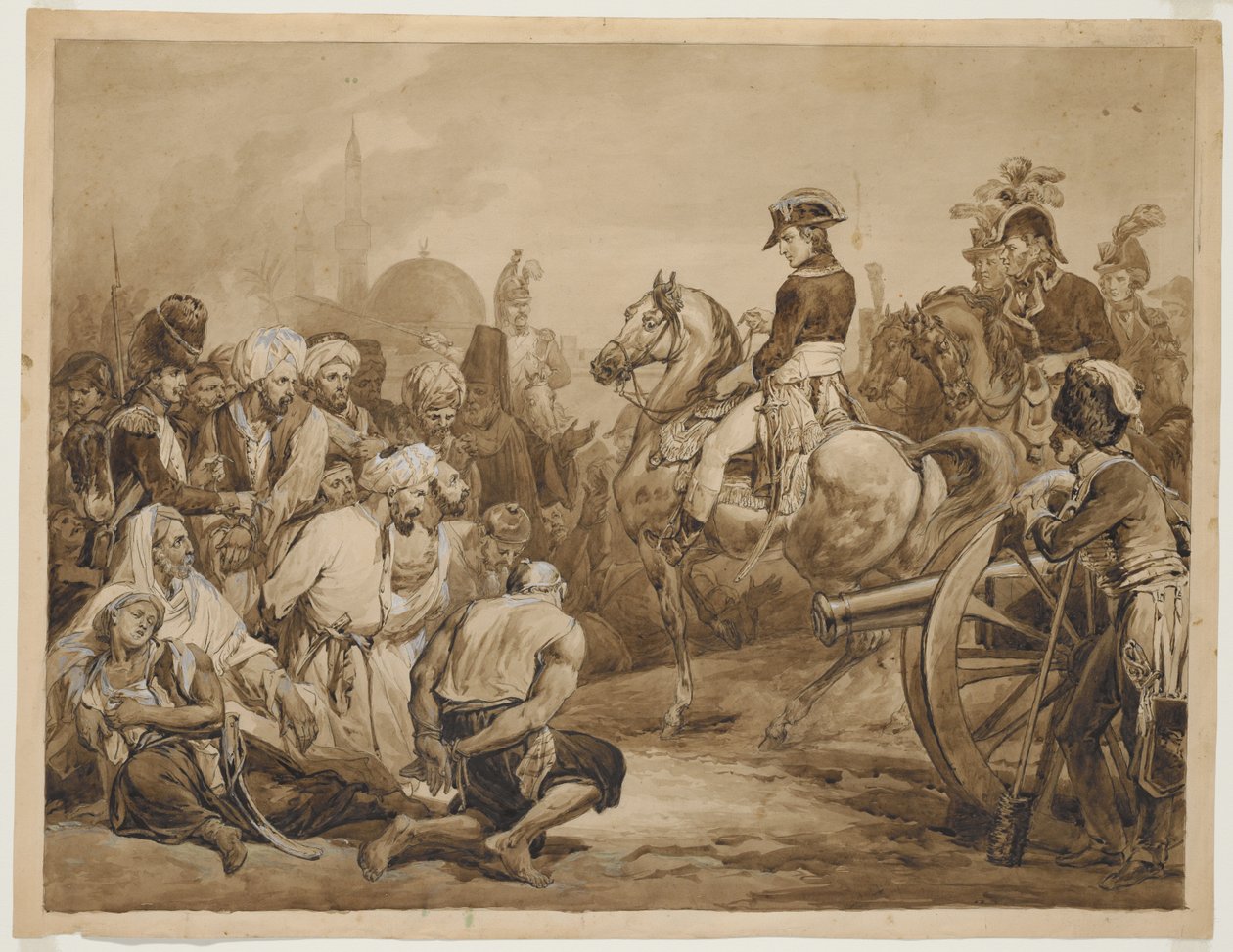 Bonaparte accordant la clémence aux rebelles du Caire - Horace Vernet