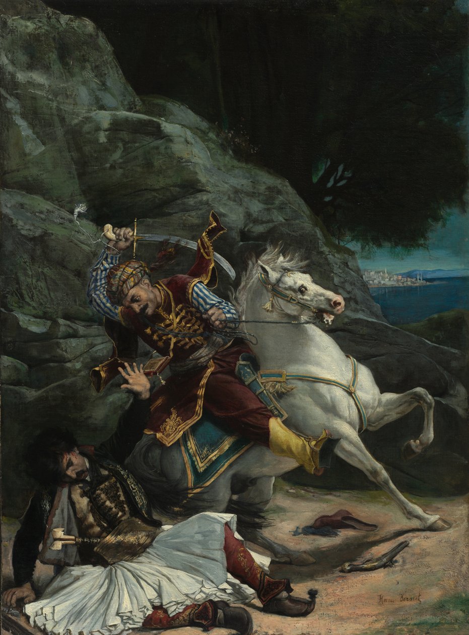 Combat entre un Grec et un Turc - Horace Vernet