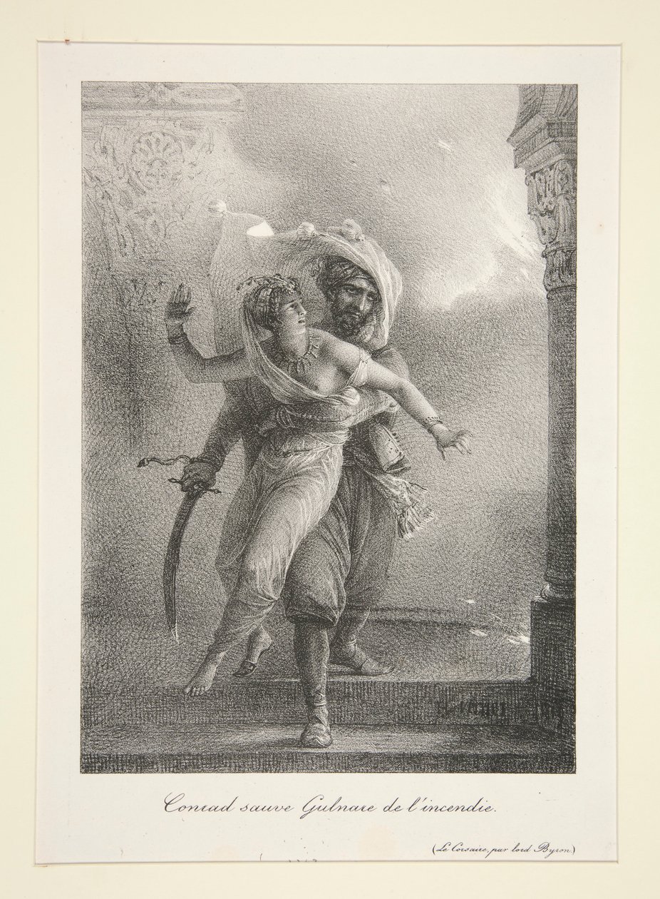 Conrad sauve Gulnare de l - Emile Jean Horace Vernet