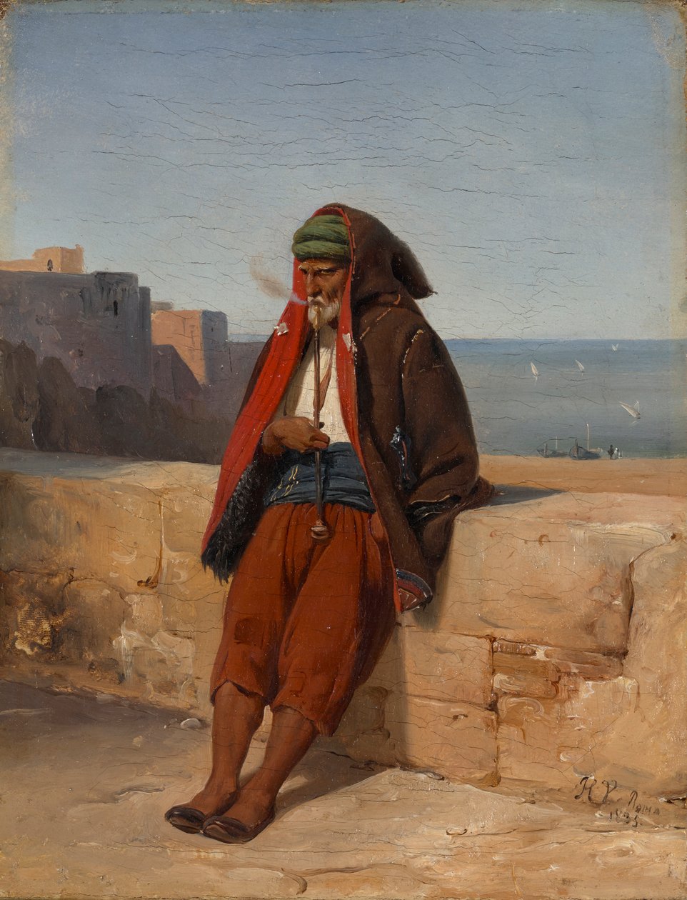 Un Algérien, en train de fumer la pipe - Horace Vernet