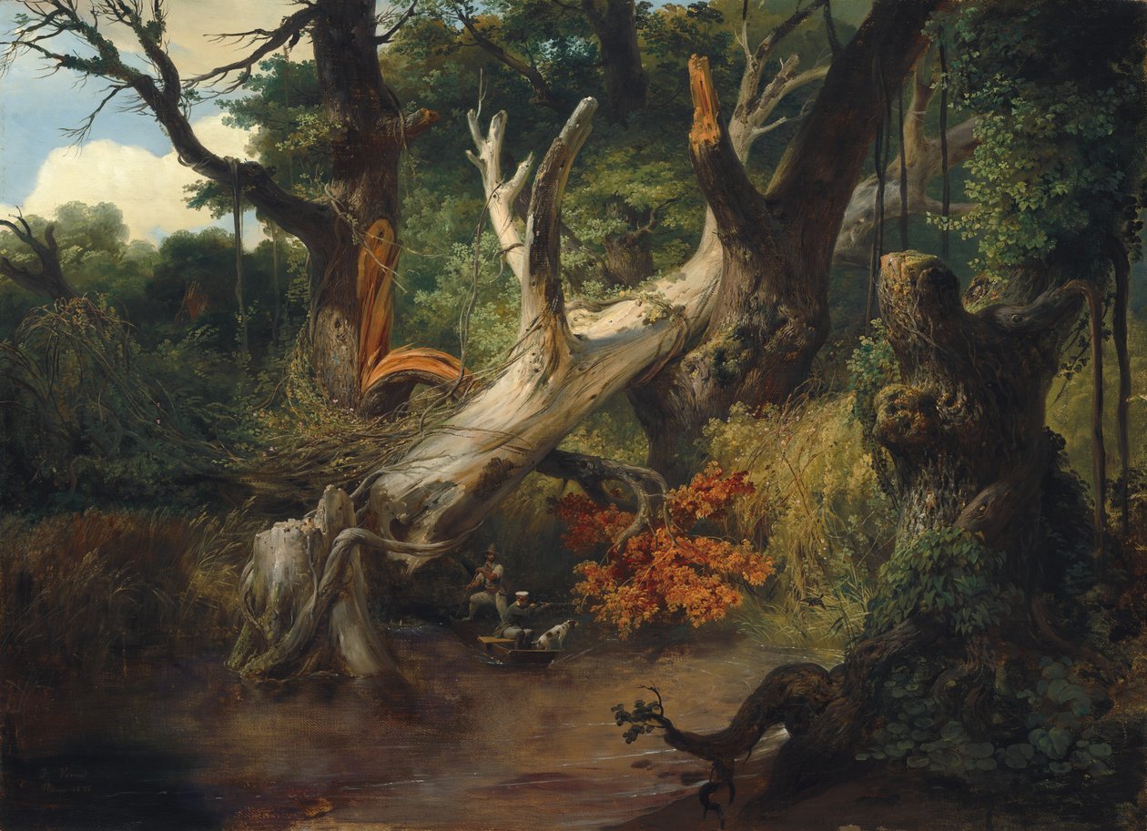 La chasse dans les marais Pontins - Horace Vernet