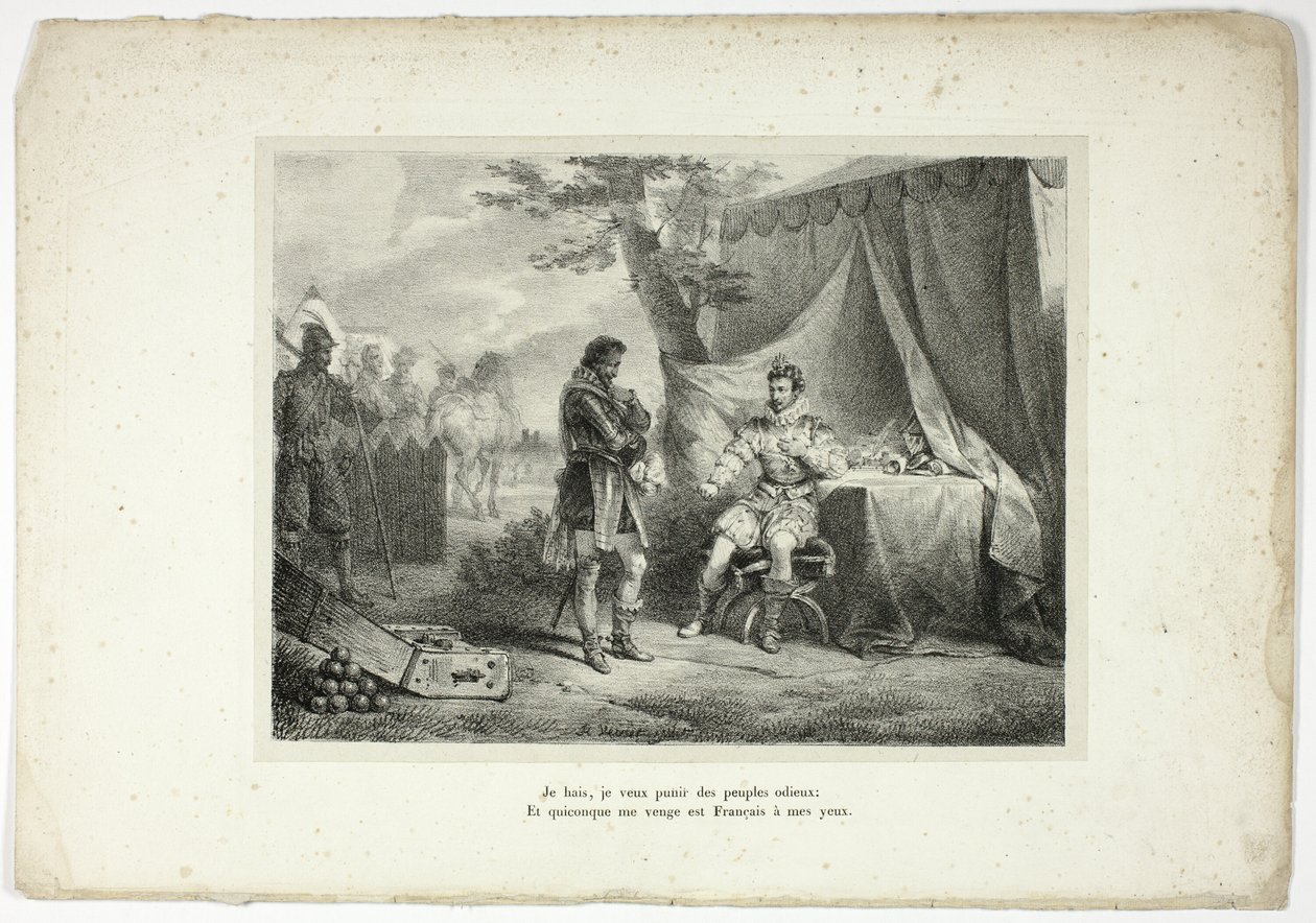 Je hais, je veux punir des peuples odieux... - Horace Vernet