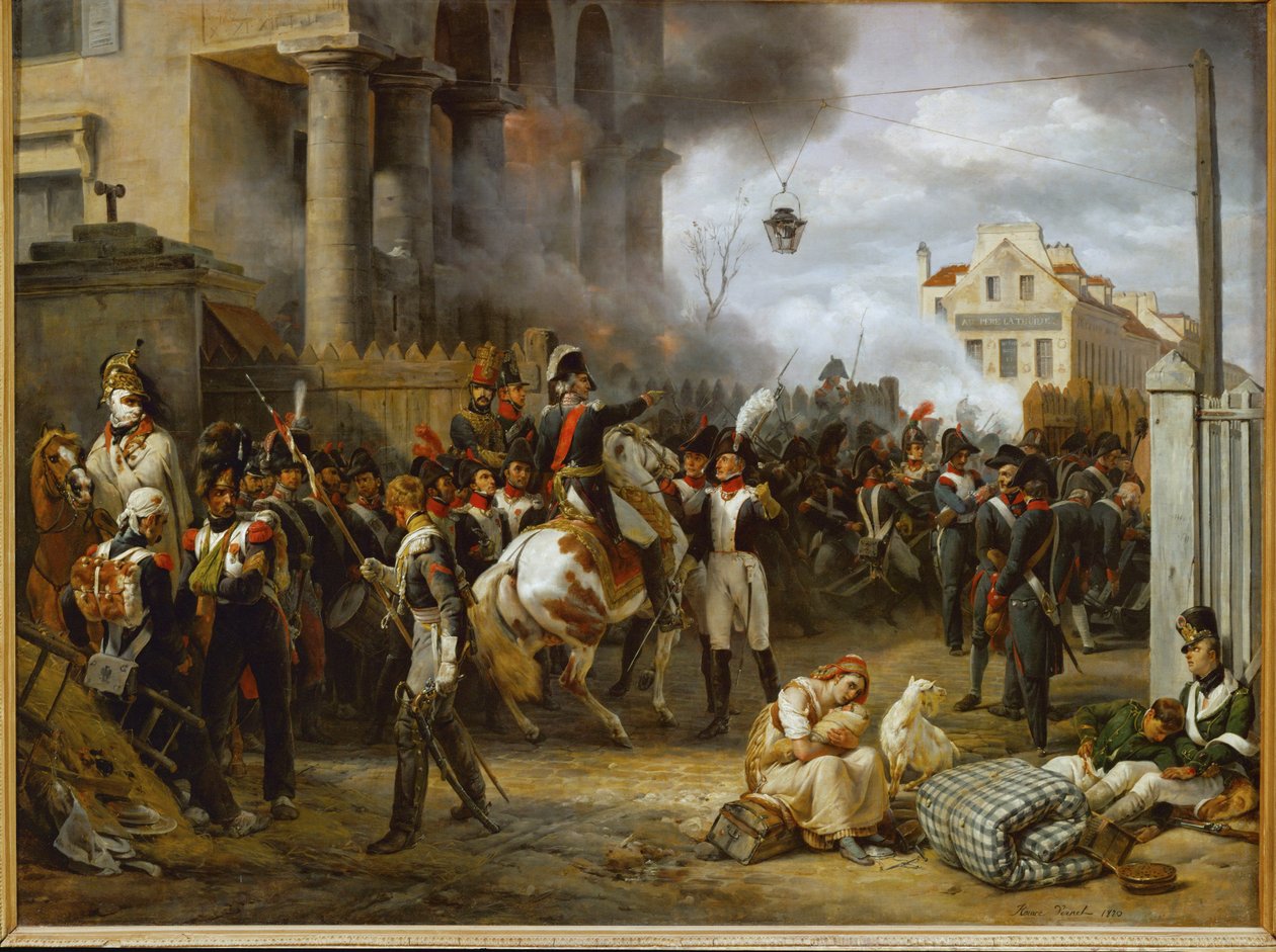La barriere de Clichy -La défense de Paris à la Porte de Clichy contre les armées alliées de l
