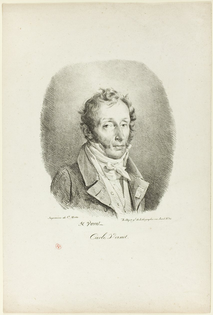 Portrait de Carle Vernet - Emile Jean Horace Vernet