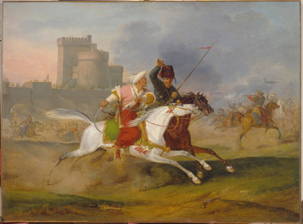 Turc et cosaque - Emile Jean Horace Vernet