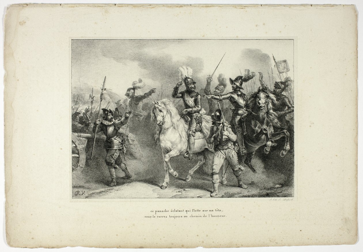 ce panache éclatant qui flotte sur ma tête... - Horace Vernet
