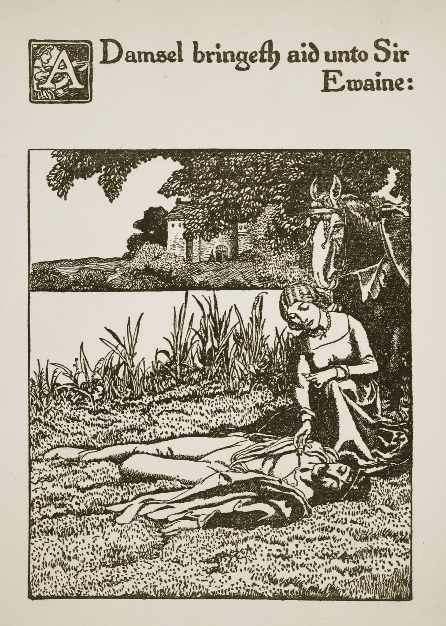 Une Demoiselle apporte de l