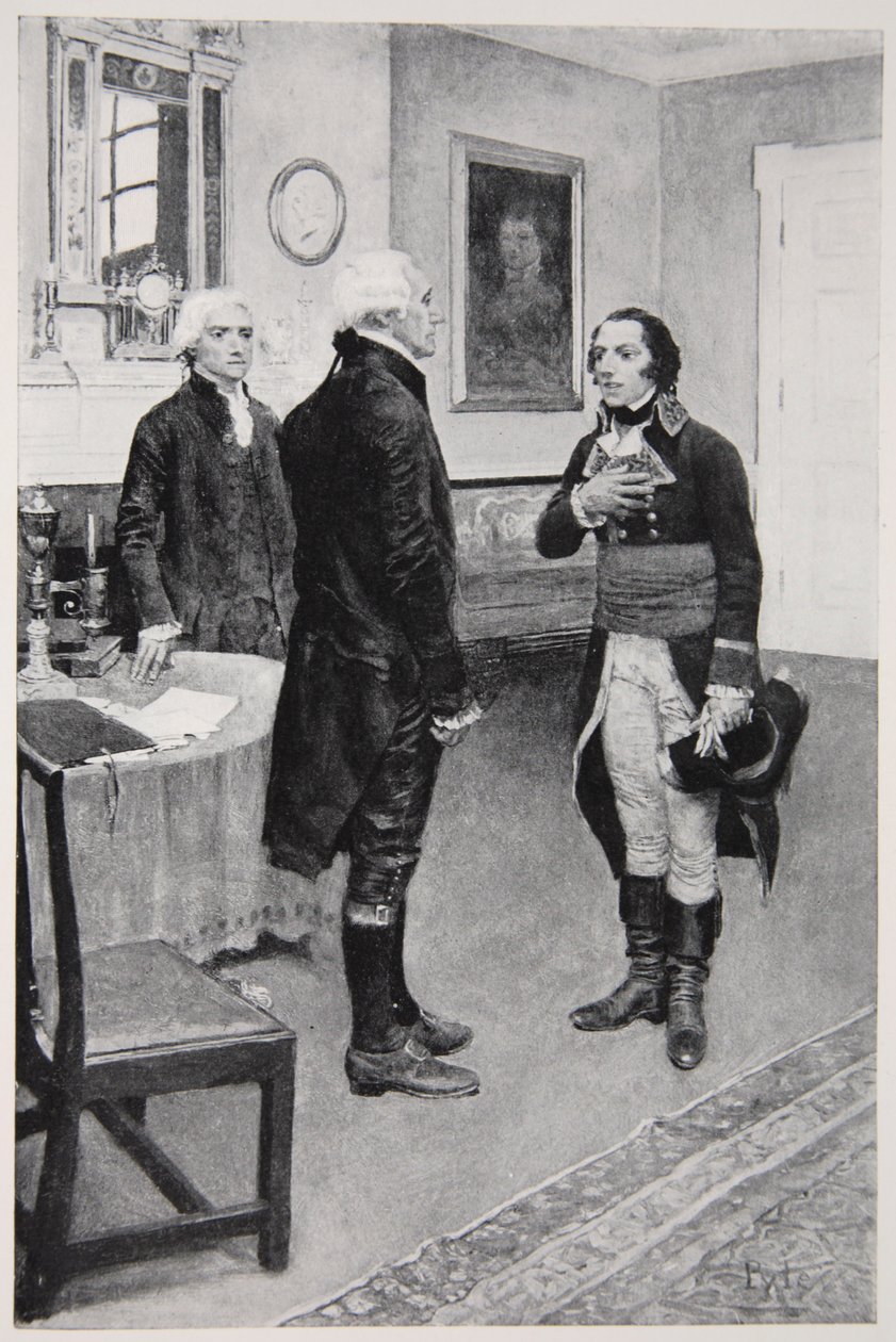 Le citoyen Genet officiellement présenté à Washington, 19 avril 1793 - Howard Pyle