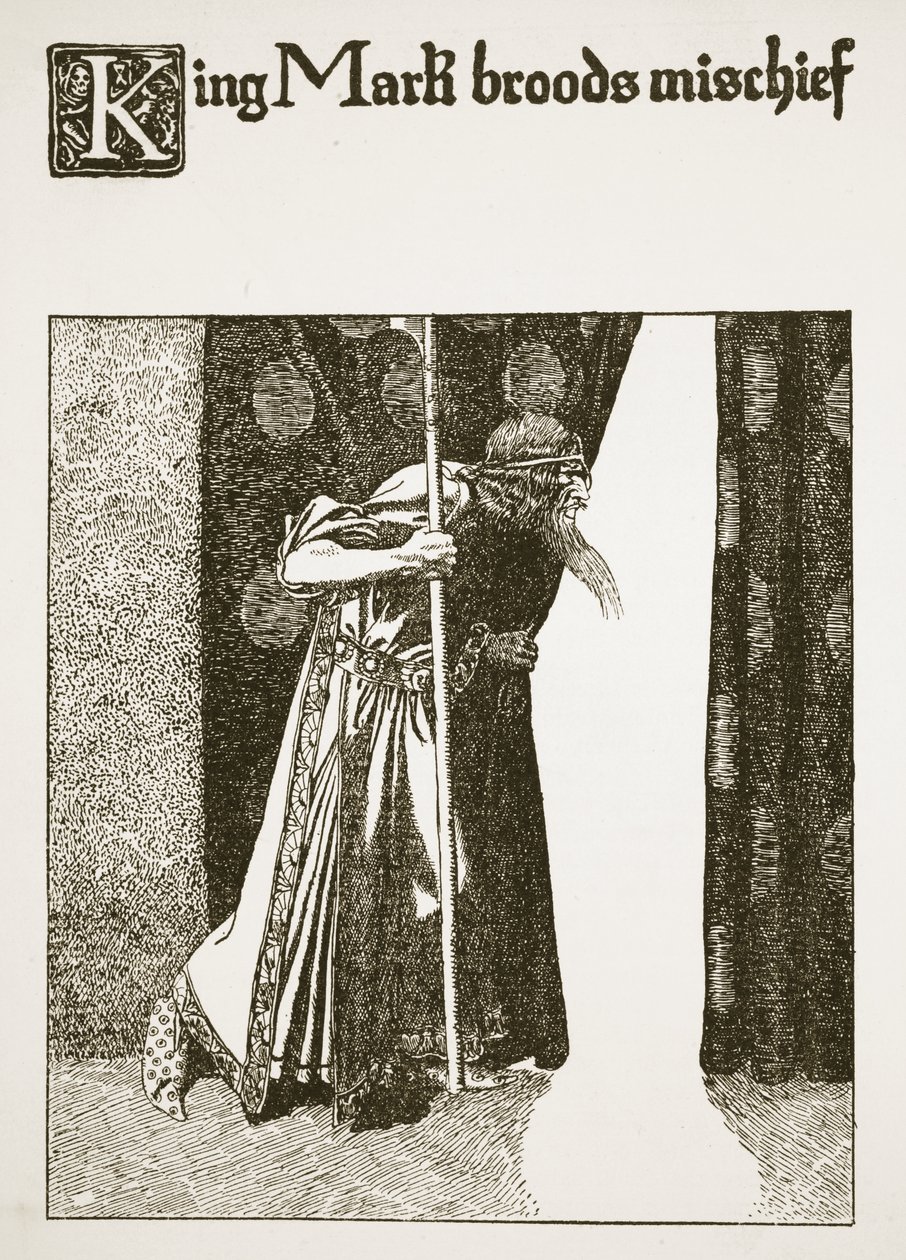Le roi Marc médite des méfaits, illustration de 