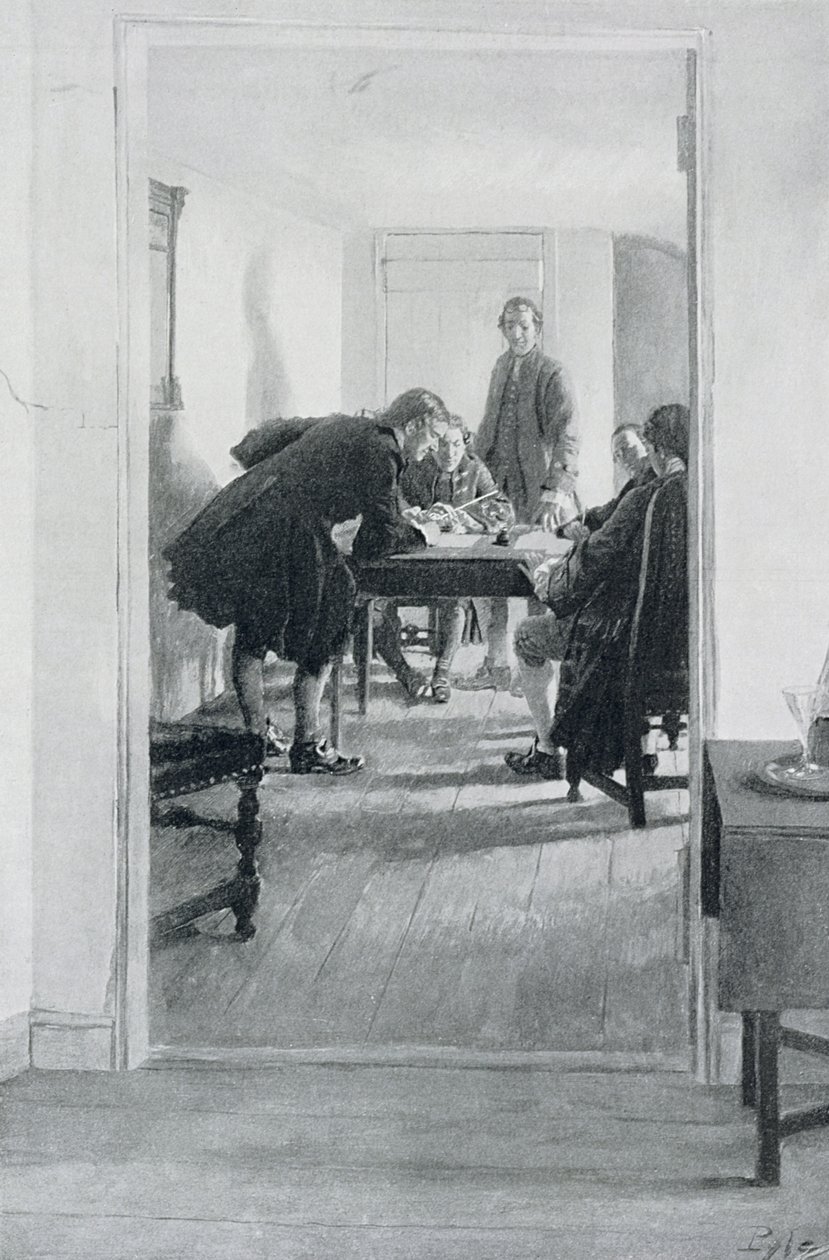 Dans la vieille taverne de Raleigh, illustration de 