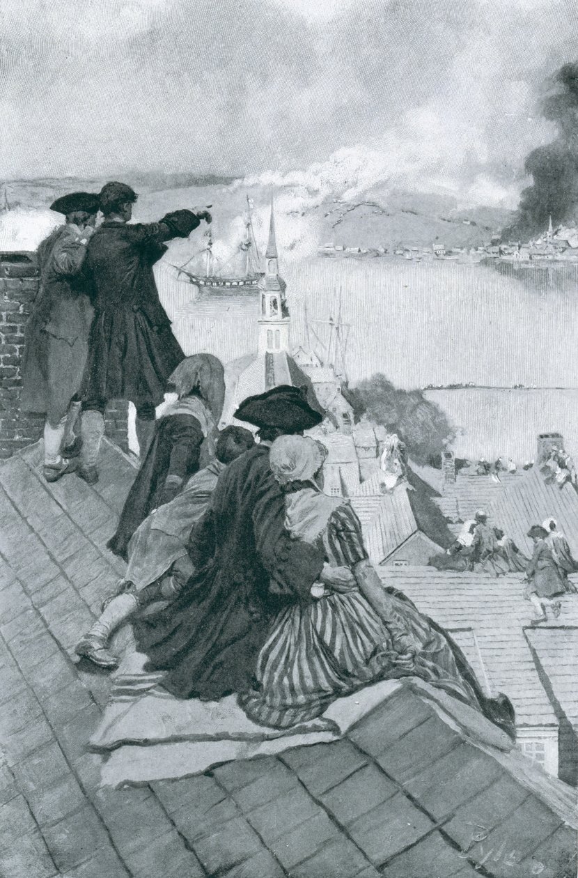 Regarder le Combat à Bunker Hill, illustration de 