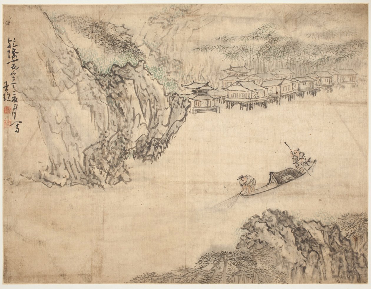 Paysages et figures : Paysage - Huang Shen
