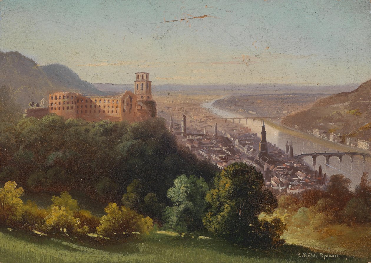 Vue de Heidelberg - Hubert Sattler