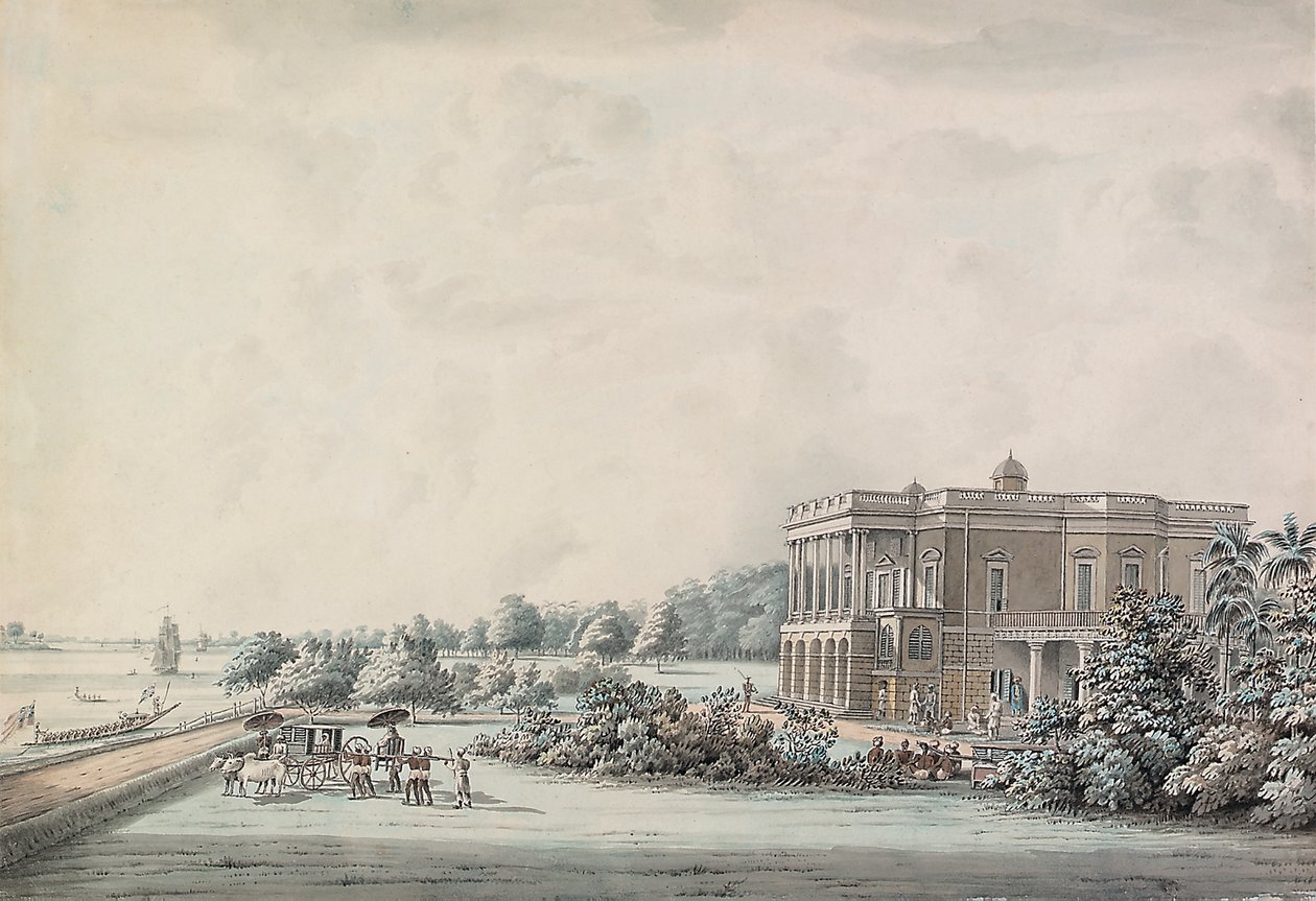 Maison de jardin de Lady Teignmouth sur les rives du Hooghly, Calcutta, après 1797 - Hubert Cornish