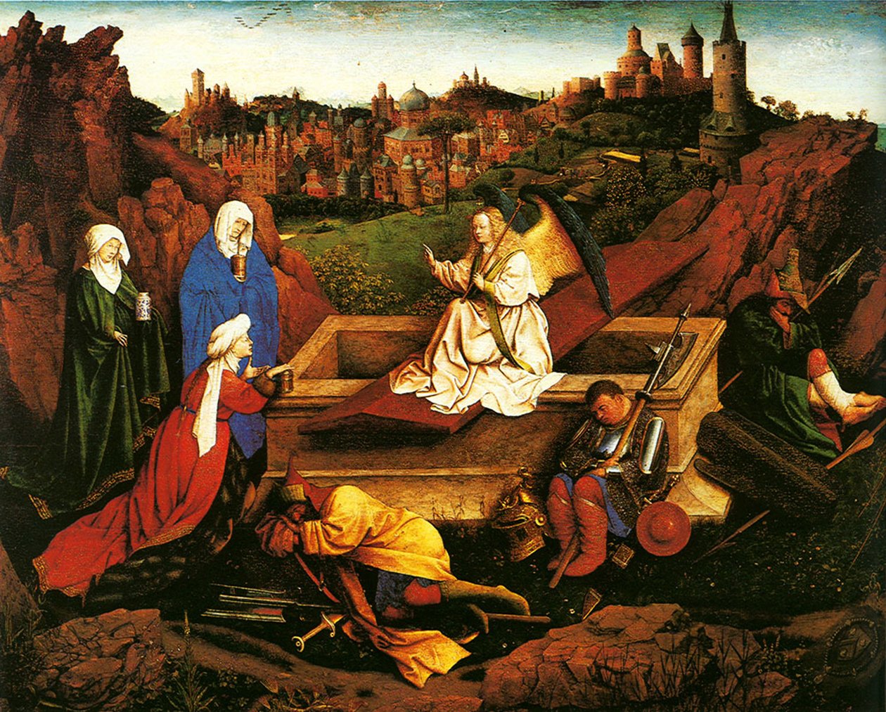 Les Trois Maries au sépulcre, vers 1440 - Hubert Eyck
