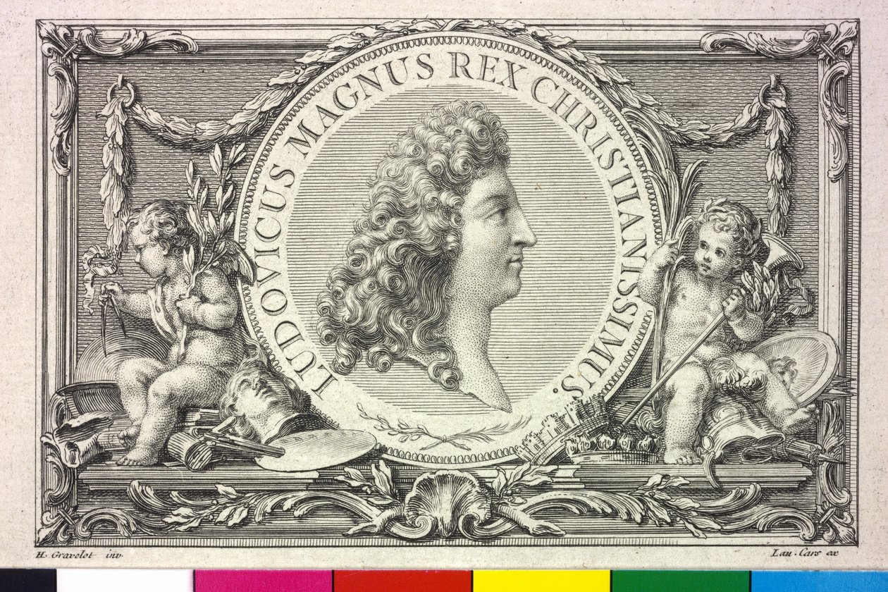 Roi de France Louis XIV - Hubert Francois Gravelot
