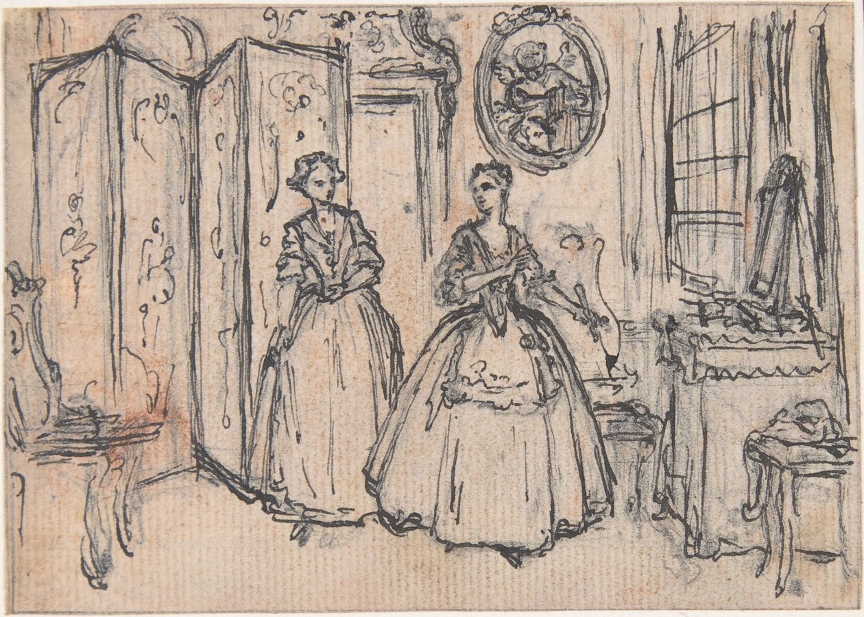 Étude pour « Du pouvoir du gardien », vignette gravée dans « Chansons de l