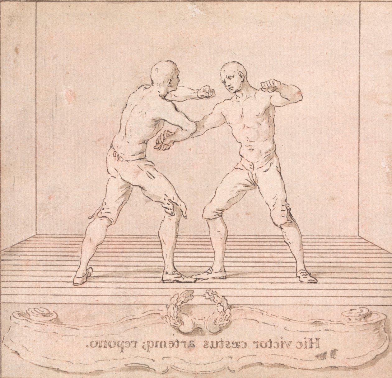Deux boxeurs - Hubert Francois Gravelot