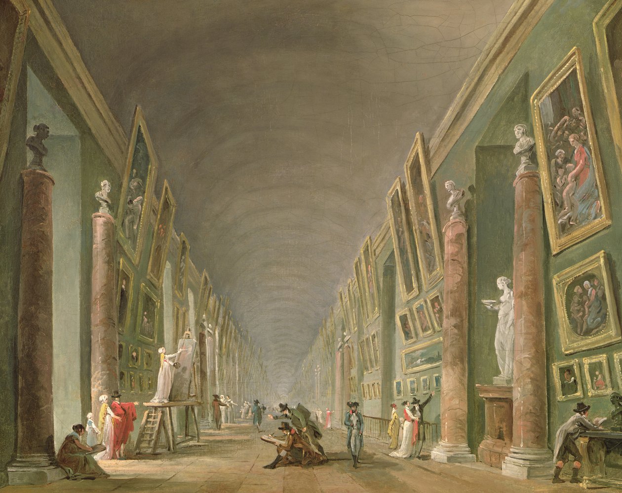 La Grande Galerie du Louvre entre 1801 et 1805 - Hubert Robert